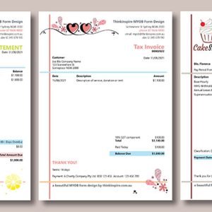 Custom MYOB Form Template